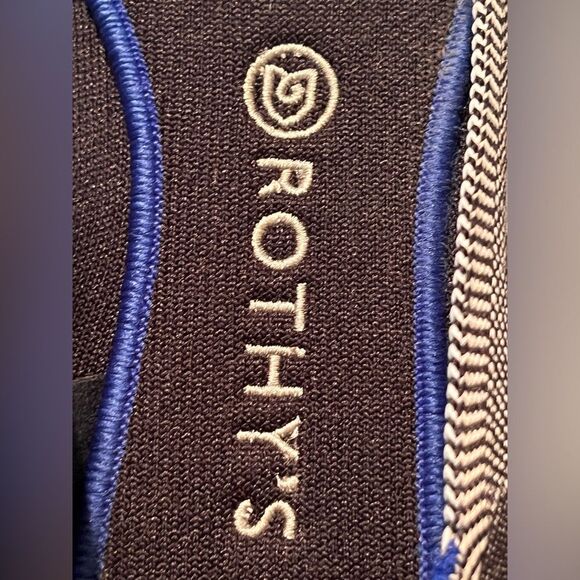 Rothy's Black and White Flats with Knit Upper - Picture 4 of 9